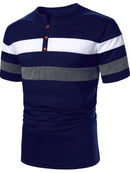 Camiseta Listrada em V