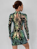 Vestido Bodycon em Lantejoulas