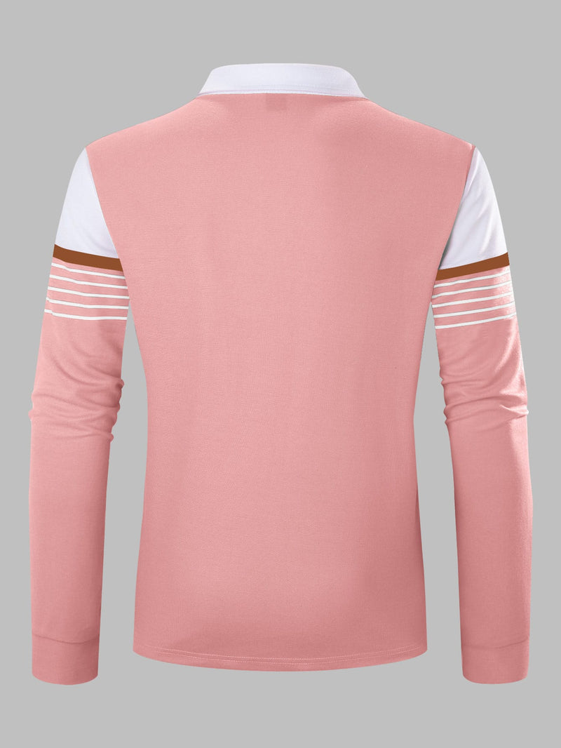 Camisa polo a rayas