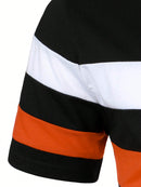 Camiseta Listrada em V