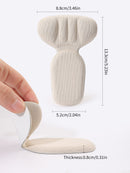 1 Pair Heel Insoles Cushion Liners for Loose-Fitting Shoes, Heel Insoles for Men's and Women's Large Shoes, Padding Improves Shoe Fit and Comfort, Prevents Slippage and Blisters on Shoe Heels