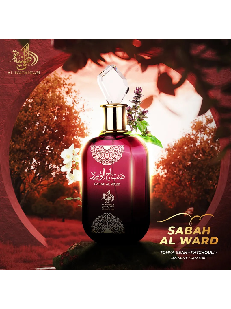 Sabah Al Ward Al Wataniah Eau De Parfum - 100ml - Floral oriental perfume for women -