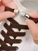 Cadarços Elásticos Sem Amarração com Fivela de Comutação