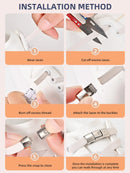 Cadarços Elásticos Sem Amarração com Fivela de Comutação