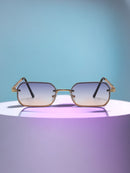 1 Piece Retro Square Black Glasses with Caramel Lens and Copper Frame Mini Classic Fashion Y2K, Suitable for Daily Wear, Photography, Vacation, Travel (Includes Glasses Case, Cleaning Cloth, Lanyard)