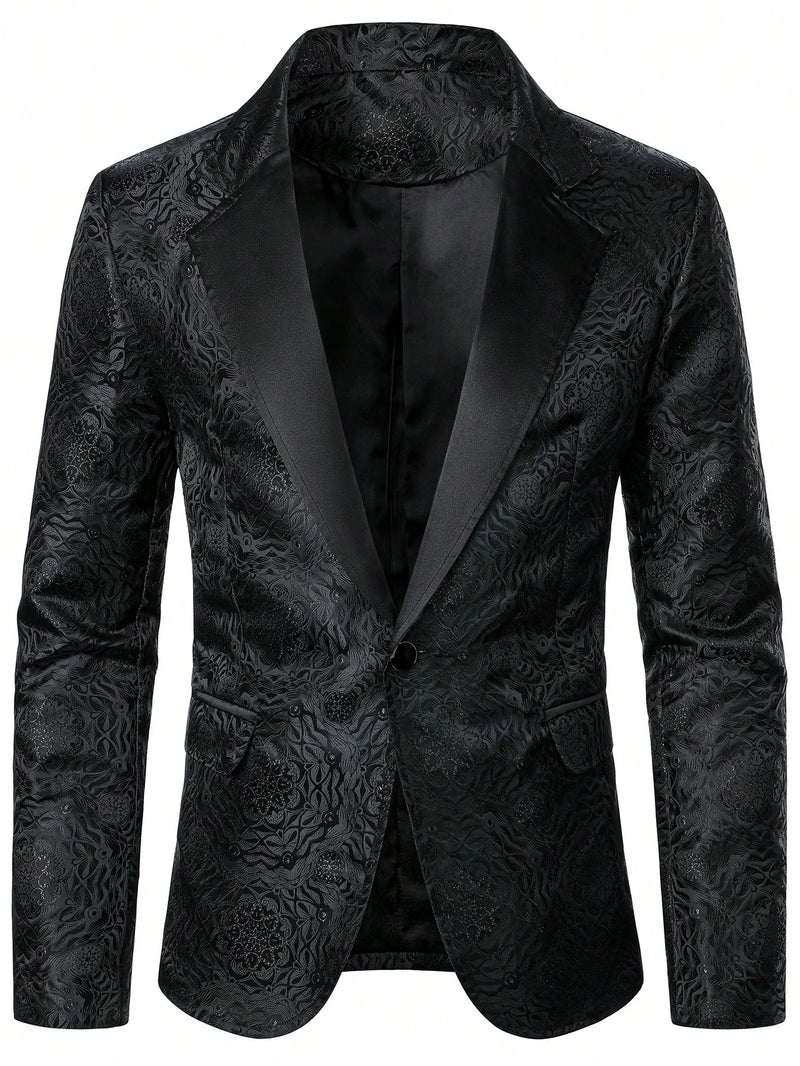 Chaqueta de traje jacquard informal/de negocios para hombre Manfinity AFTRDRK