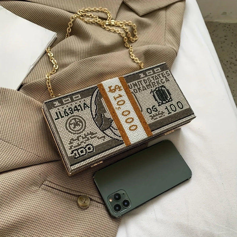 Bolsa Glamour Cristalizada