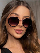 Óculos Octogonal Vintage Feminino