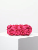 Elegante bolso de noche con estampado de rosas, ideal para bodas, suave y dulce, ideal como regalo de San Valentín (patrón aleatorio).