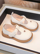 1 par de zapatos planos de moda beige para niña