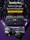 TRANSFORMERS Tf T01 Semi-in-ear True Wireless Headphones with Passive Noise Cancelling, Touch Controls, Low Latency, Microphone, Music and Gaming. Ideal for Sports.