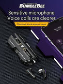 TRANSFORMERS Tf T01 Semi-in-ear True Wireless Headphones with Passive Noise Cancelling, Touch Controls, Low Latency, Microphone, Music and Gaming. Ideal for Sports.