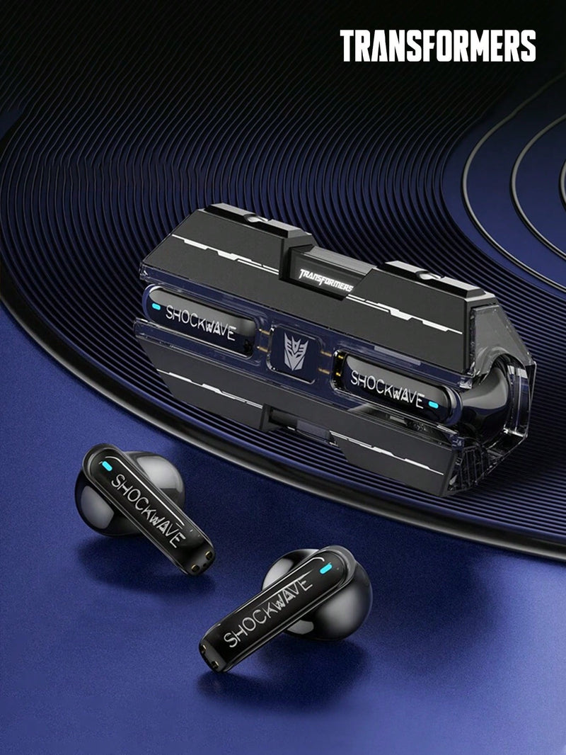 Auriculares inalámbricos semi-intraaurales TRANSFORMERS Tf T01 con cancelación de ruido pasiva, controles táctiles, baja latencia, micrófono, música y juegos. Ideales para deportes.