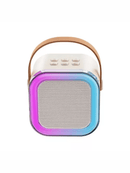 Mini Máquina de Karaokê com LED e 2 Microfones