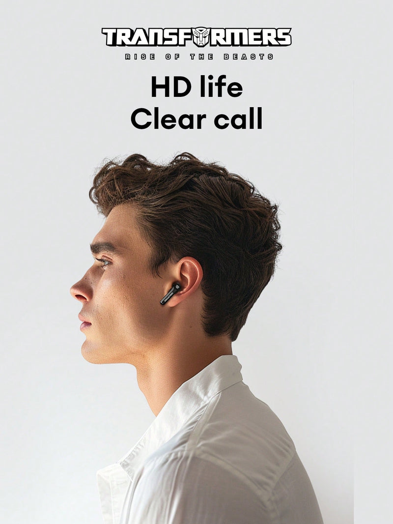 Auriculares inalámbricos Transformers TF-T23 Megatron, diseño semi-intraaural, estilo innovador y moderno, baja latencia, graves potentes, ideales para juegos, deportes, música y llamadas nítidas de 5.4G con cancelación de ruido pasiva.
