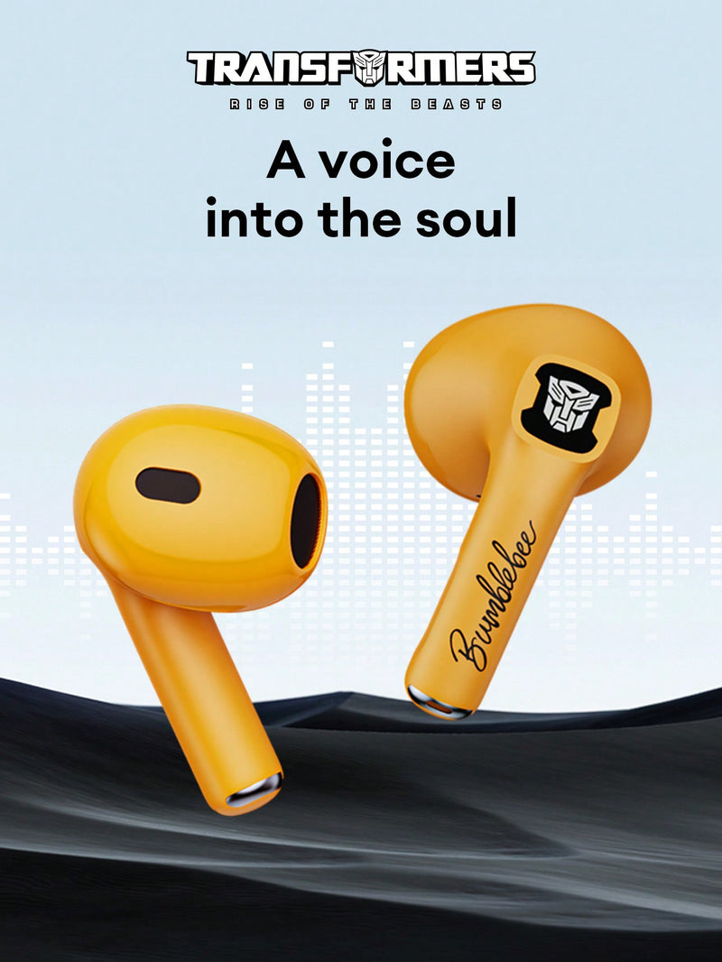 Auriculares inalámbricos Transformers TF-T23 Megatron, diseño semi-intraaural, estilo innovador y moderno, baja latencia, graves potentes, ideales para juegos, deportes, música y llamadas nítidas de 5.4G con cancelación de ruido pasiva.