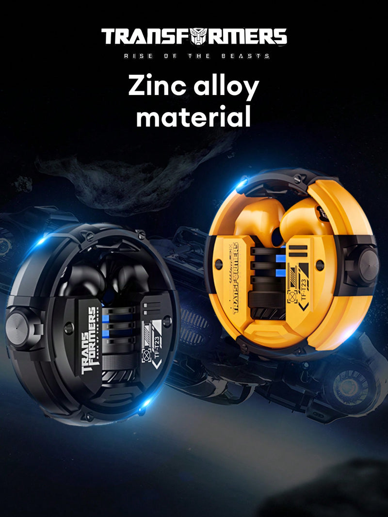 Auriculares inalámbricos Transformers TF-T23 Megatron, diseño semi-intraaural, estilo innovador y moderno, baja latencia, graves potentes, ideales para juegos, deportes, música y llamadas nítidas de 5.4G con cancelación de ruido pasiva.