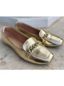 Zapatos mocasines cómodos con punta cuadrada para mujer