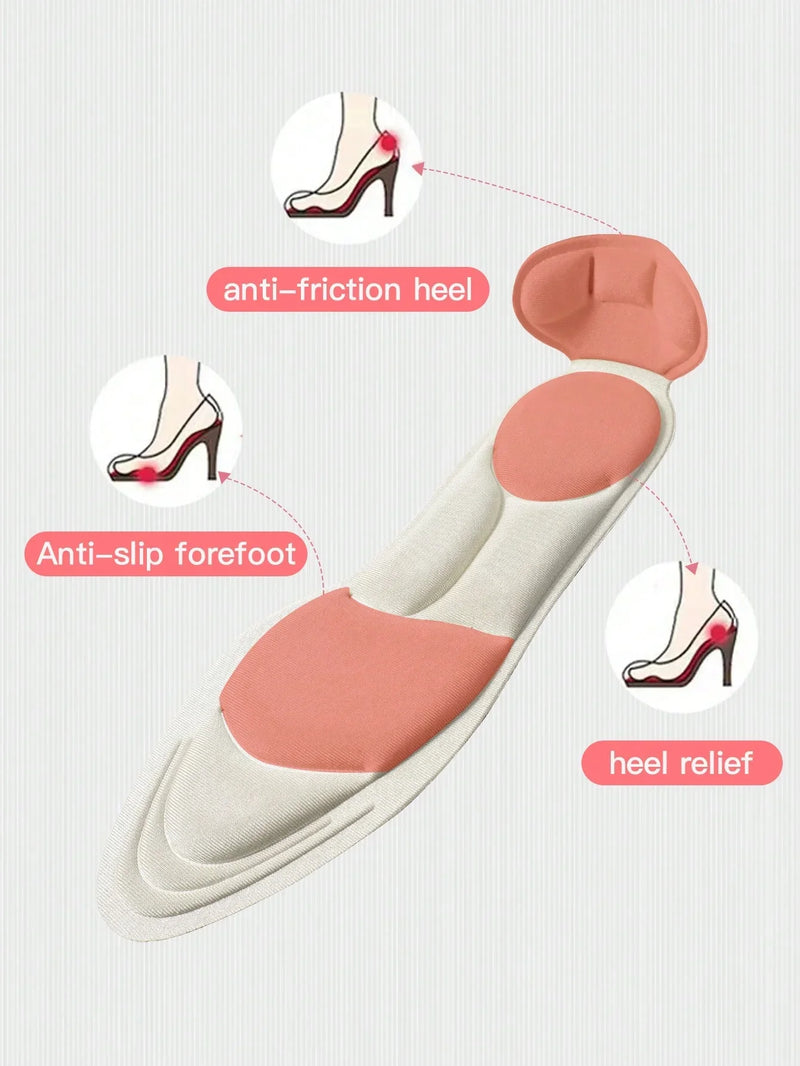 Plantillas transpirables y antideslizantes para zapatos de tacón alto.