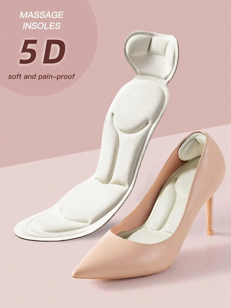 Plantillas transpirables y antideslizantes para zapatos de tacón alto.