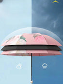 Guarda-Chuva Floral Dupla Camada Feminino