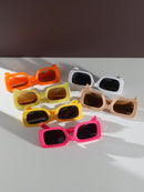 6 Pieces/1 Piece Women's Fashion Square Sunglasses Set in Various Styles and Colors, Cute, Trendy, Street Style, Sophisticated, Personalized, Y2K Summer Dopamine, Suitable for Daily Wear, Vacation, Party, Outdoor Activities - Accessory