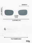 6 Pieces/1 Piece Women's Fashion Square Sunglasses Set in Various Styles and Colors, Cute, Trendy, Street Style, Sophisticated, Personalized, Y2K Summer Dopamine, Suitable for Daily Wear, Vacation, Party, Outdoor Activities - Accessory