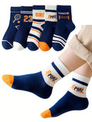 Kit 5 Meias de Tornozelo Infantil