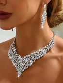 👰✨ Conjunto de Novia Royal Glow: ¡Brillo y Elegancia para el Gran Día! ✨👰