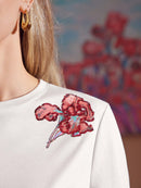 Camiseta Manga Curta com Paetês