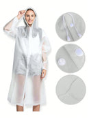 Impermeable de PVC con capucha transparente