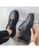 Women's Casual White Black Sneakers Lightweight and Comfortable Original