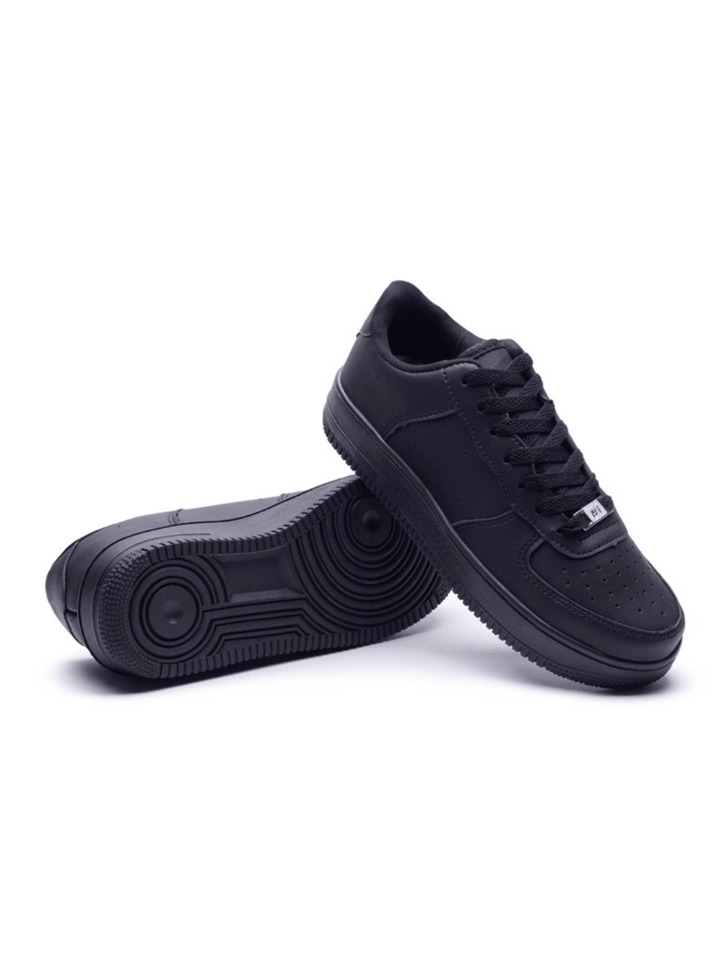 Women's Casual White Black Sneakers Lightweight and Comfortable Original