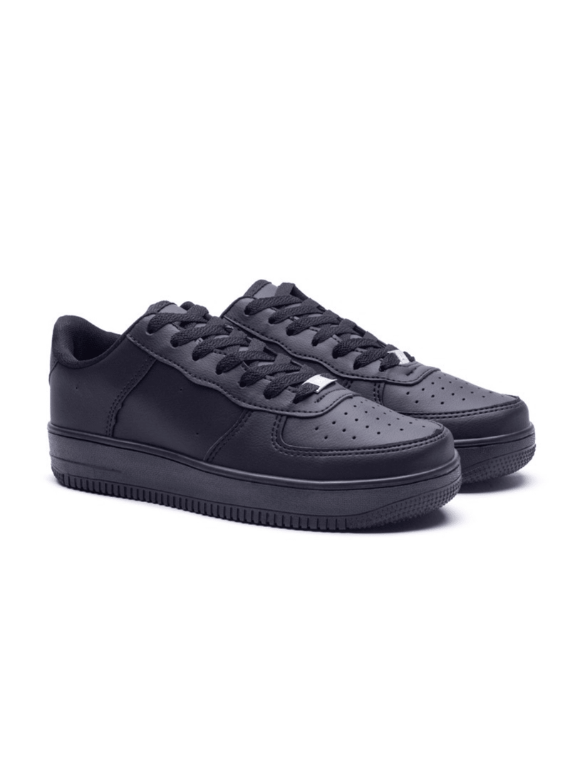 Women's Casual White Black Sneakers Lightweight and Comfortable Original