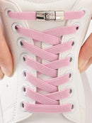 Cadarços Elásticos Sem Amarração com Fivela de Comutação