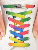 Cadarços Elásticos Sem Amarração com Fivela de Comutação