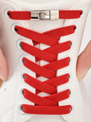 Cadarços Elásticos Sem Amarração com Fivela de Comutação