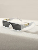 1 Piece Y2K Style Black Square Frame Trendy Beach Glasses for Men, Vintage Eyewear Accessories, Beach Accessories, Street Style Looking Sunglasses and Suitable for Sweater, Jacket, Sweatshirt, Hoodie, Leather Pants and Cargo Pants