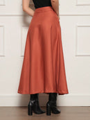 Long umbrella shaped skirt for women