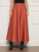 Long umbrella shaped skirt for women