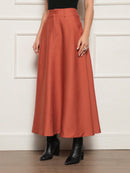 Long umbrella shaped skirt for women