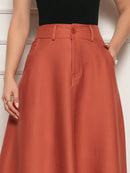 Long umbrella shaped skirt for women