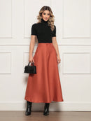 Long umbrella shaped skirt for women