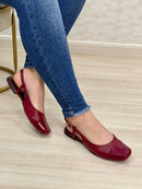 Zapatos de muñeca para mujer con punta abierta