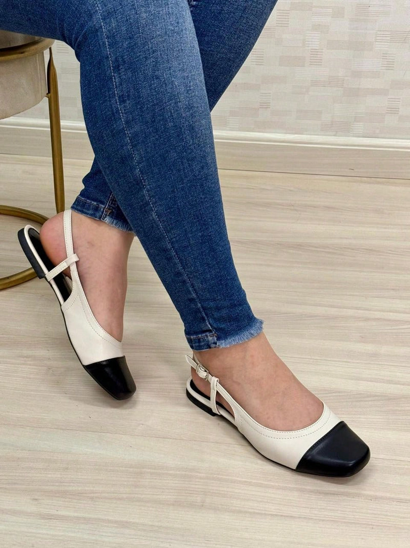 Zapatos de muñeca para mujer con punta abierta