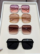 4pcs Fashion Square Sunglasses for Women, Cute Y2K Summer Personalized Beach Accessories, Beach Glasses for Women