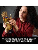 LEGO 76191 Infinity Gauntlet Collectible Set; Thanos' Right Hand Gauntlet Model with Infinity Gems (590 Pieces) Room Decor