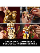 LEGO 76191 Infinity Gauntlet Collectible Set; Thanos' Right Hand Gauntlet Model with Infinity Gems (590 Pieces) Room Decor