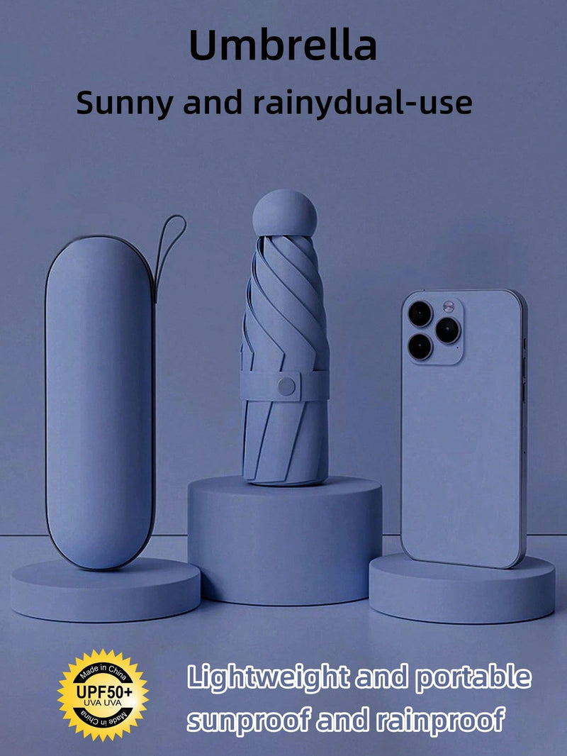 Mini Guarda-Chuva Rosa Anti-UV