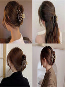 ✨ Fashionable women's hair clips ✨ in metal, claw style, in 🥇 gold and 🥈 silver colors, with geometric design 🔶